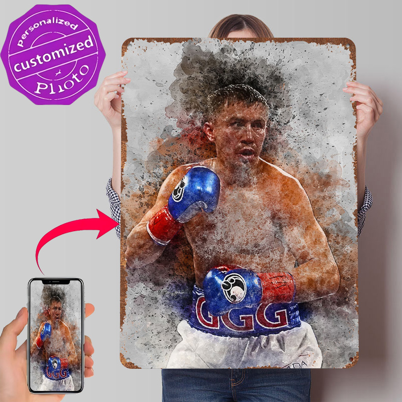 Gaming Accessories Europe - Gennady Golovkin Tin Poster Customized Wall