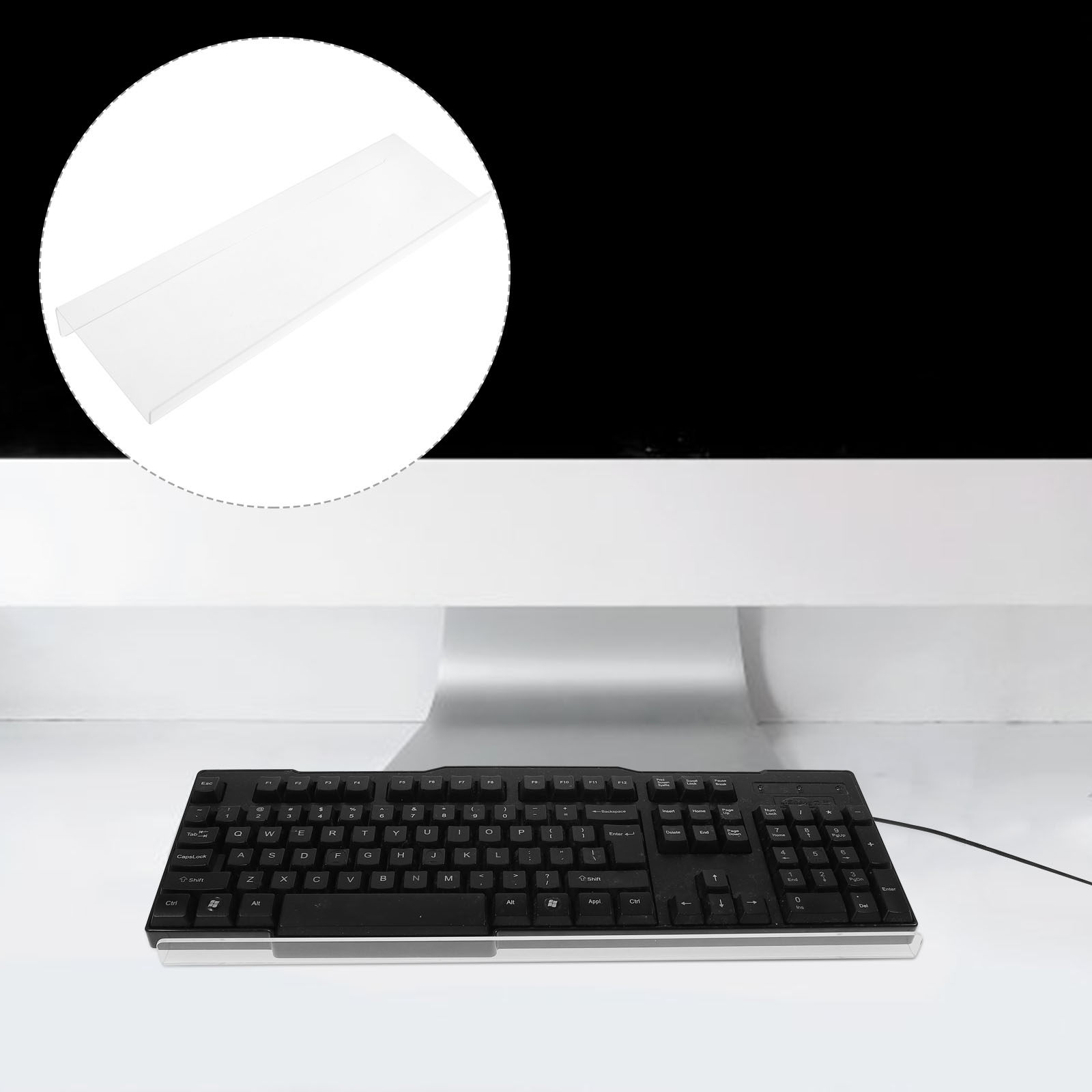 Essential Gaming Accessories - Keyboard Stand Clear Acrylic High Durability