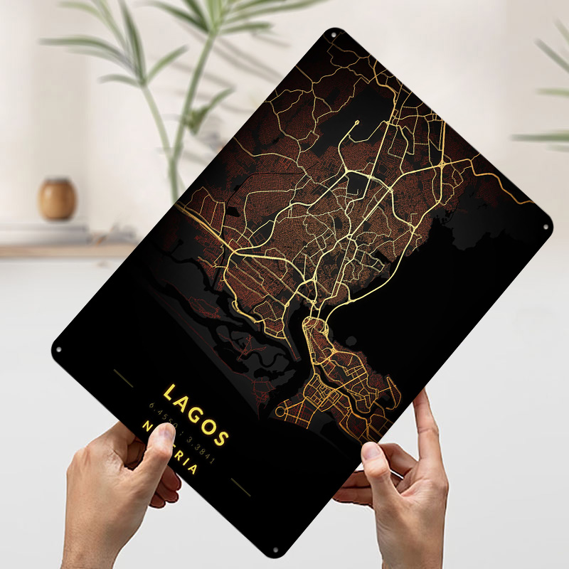 Lagos City Map Poster Customiz - Gaming Accessories Europe incelemesi ve fiyatı