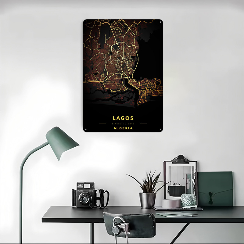 Lagos City Map Poster Customiz - Gaming Accessories Europe incelemesi ve fiyatı