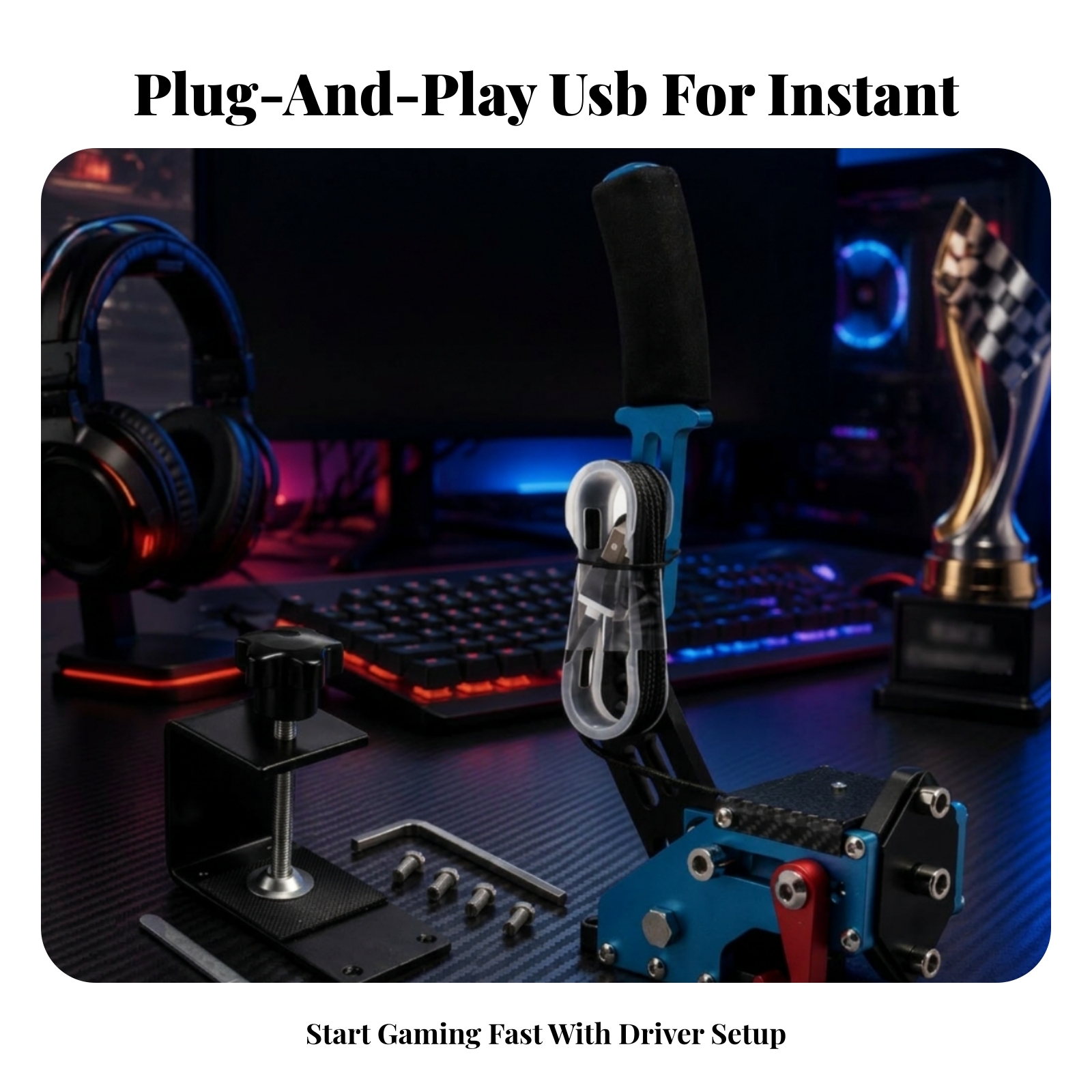 USB Gaming Handbrake Foam Grip - Gaming Accessories Driving incelemesi ve fiyatı