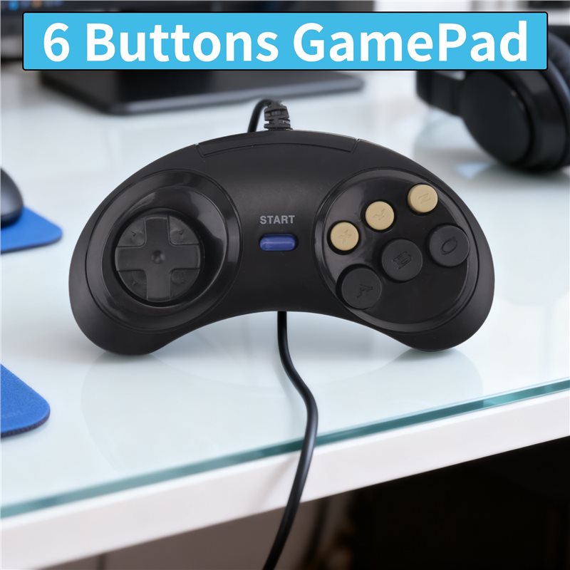 Classic Retro 6 Buttons Wired  - Gaming Accessories Driving incelemesi ve fiyatı