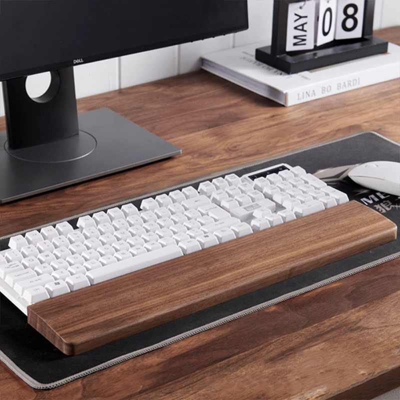30/36/44cm Solid Walnut Keyboa - Wrist Rest Ergonomic incelemesi ve fiyatı