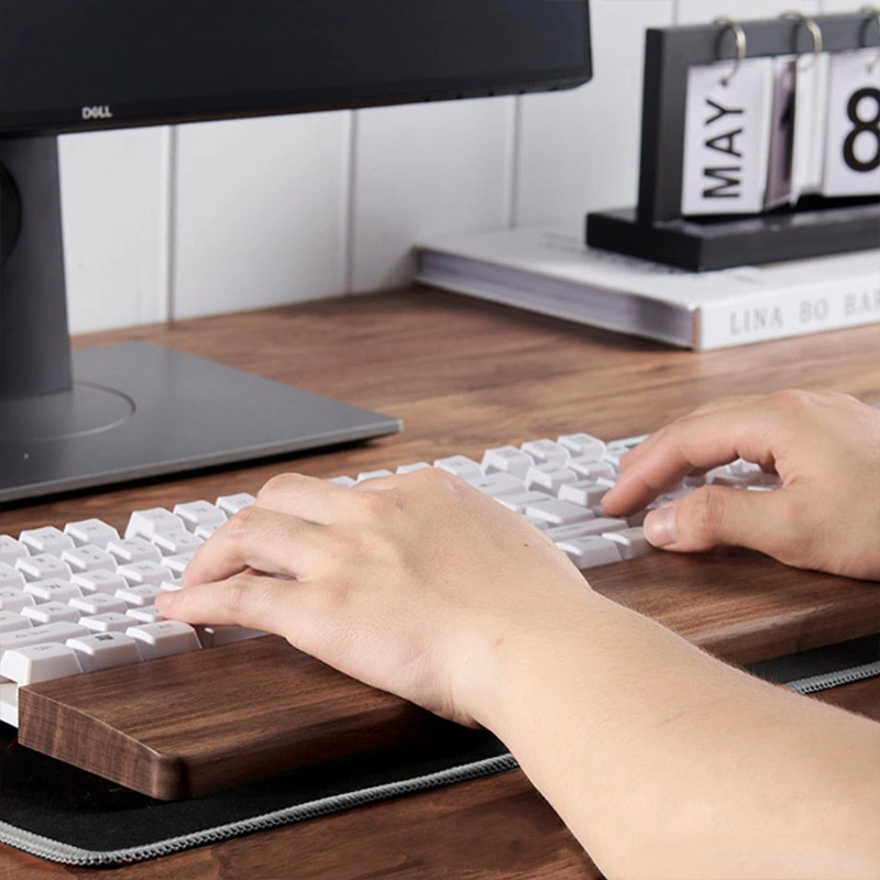 30/36/44cm Solid Walnut Keyboa - Wrist Rest Ergonomic incelemesi ve fiyatı
