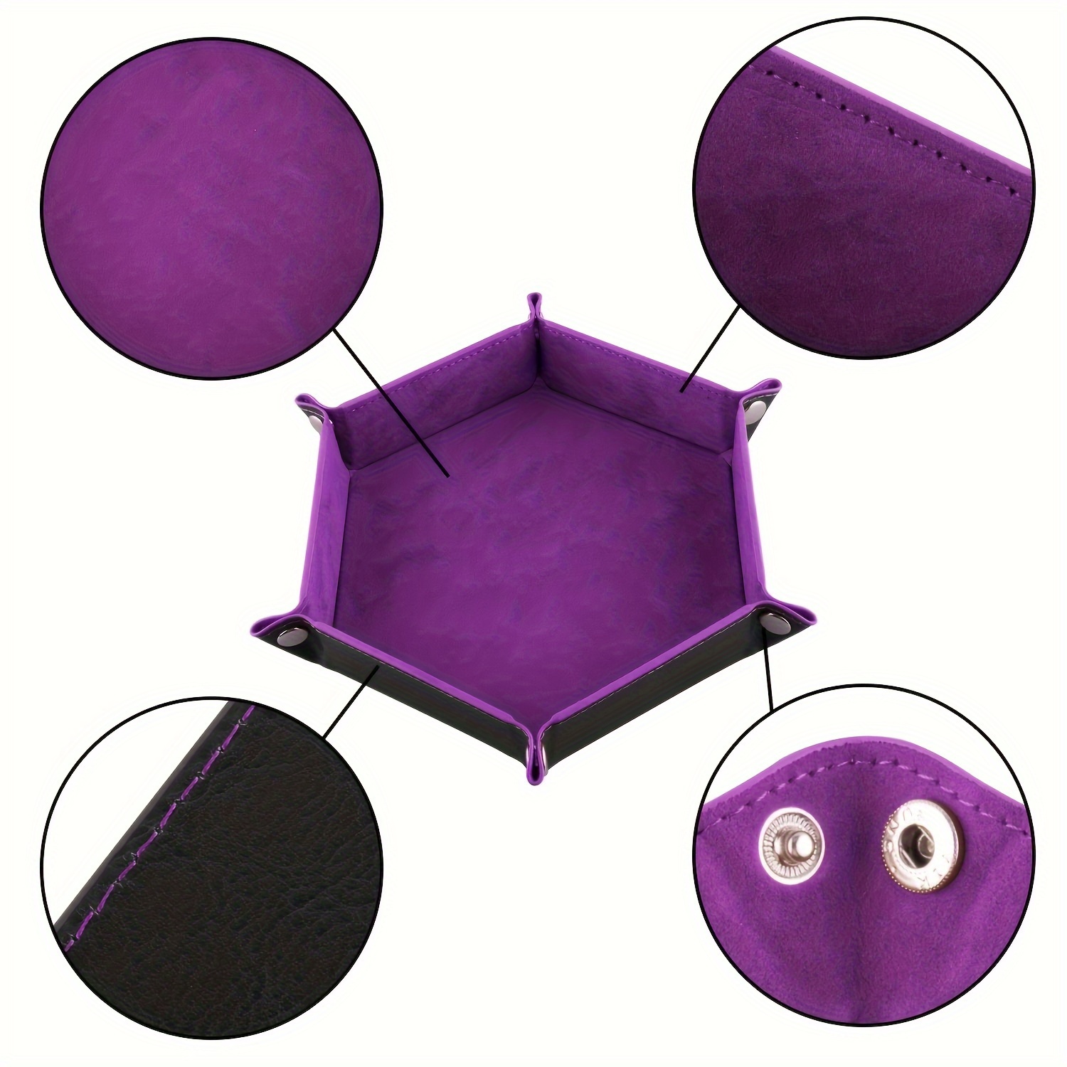 1pc Classic Hexagon Dice Tray, - Essential Gaming Accessories incelemesi ve fiyatı