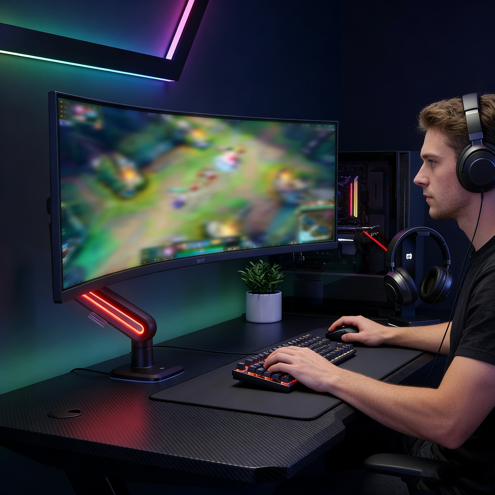 Gaming Monitor Mechanical Arm  - Gaming Accessories Rack incelemesi ve fiyatı
