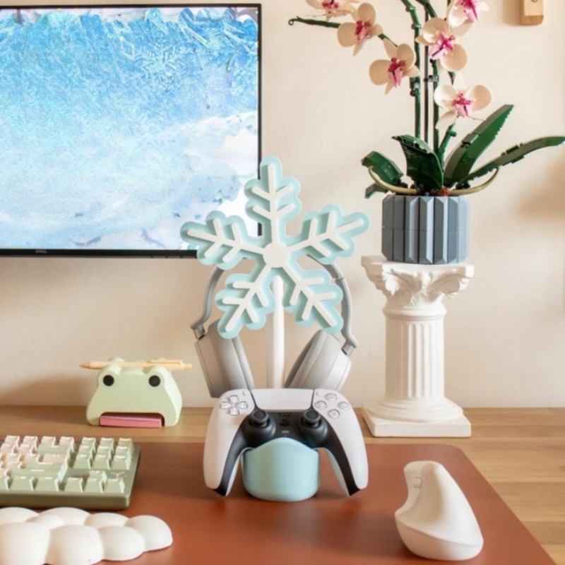 Snowflake Headphone Stand 3D P - Gaming Accessories Rack incelemesi ve fiyatı