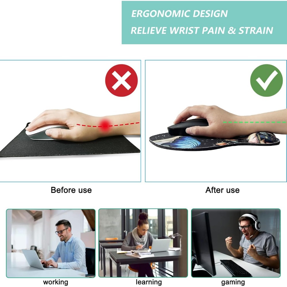 Ergonomic Mouse Pad with Memor - Wrist Rest Ergonomic incelemesi ve fiyatı