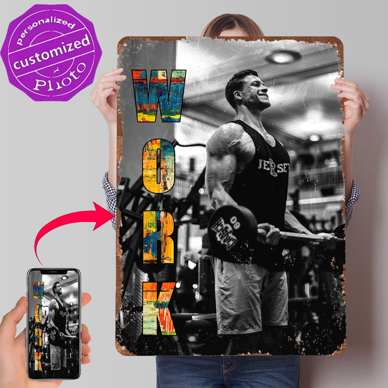 GYM Tin Poster Customized Wall - Gaming Accessories Europe incelemesi ve fiyatı