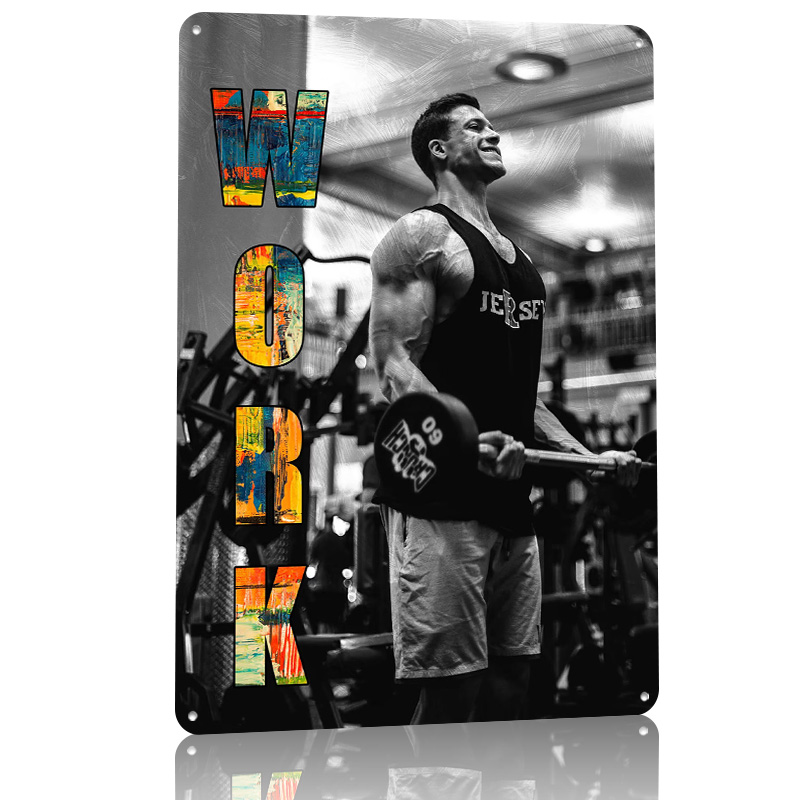 GYM Tin Poster Customized Wall - Gaming Accessories Europe incelemesi ve fiyatı