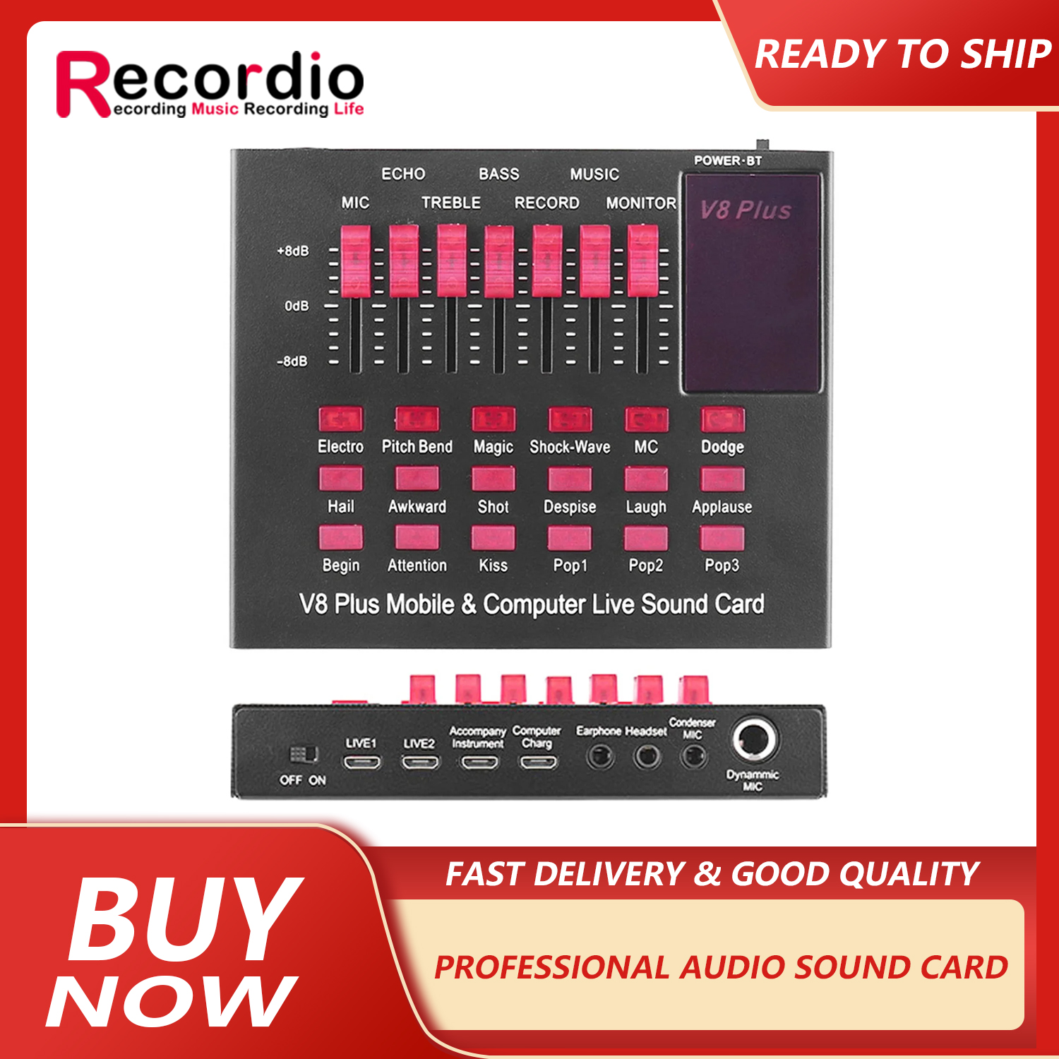 V8+ Sound Card Live Drive Free - Gaming Accessories Driving incelemesi ve fiyatı